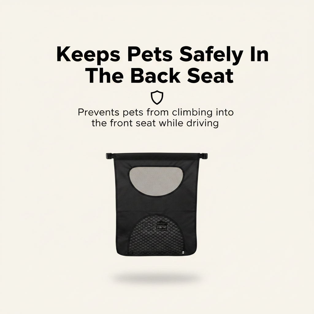 Keeps Pets Safely In The Back Seat