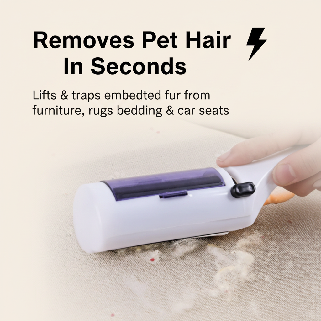 Removes Pet Hair In Seconds